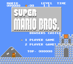 Super Mario Bros - Bowsers Castle Title Screen